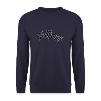 Goldjunge - Unisex Pullover - Navy - Vorne - Alina (178cm) & Michal (187cm)