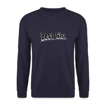 Meilleure fille - Sweat-shirt Unisexe - marine - Devant - Alina (178cm) & Michal (187cm)