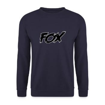 Fox - Unisex Sweatshirt - navy - Front - Alina (178cm) & Michal (187cm)