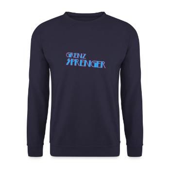 Grenzsprenger - Unisex Pullover - Navy - Vorne - Alina (178cm) & Michal (187cm)