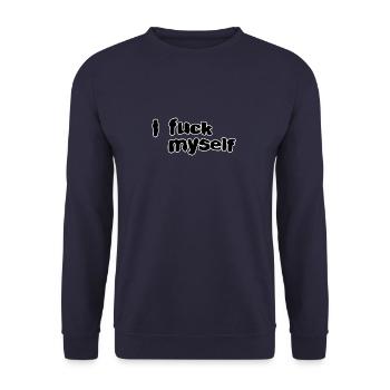 Je me baise - Sweat-shirt Unisexe - marine - Devant - Alina (178cm) & Michal (187cm)