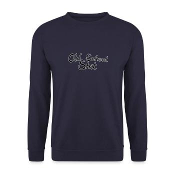 Merde de la vieille école - Sweat-shirt Unisexe - marine - Devant - Alina (178cm) & Michal (187cm)