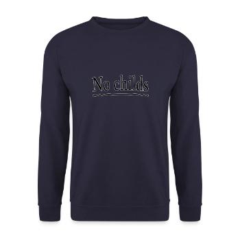 Pas d’enfants - Sweat-shirt Unisexe - marine - Devant - Alina (178cm) & Michal (187cm)