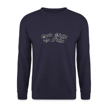 Good night to fight - Unisex Pullover - Navy - Vorne - Alina (178cm) & Michal (187cm)