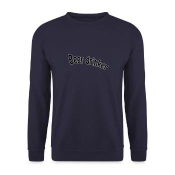 Beer drinker - Unisex Pullover - Navy - Vorne - Alina (178cm) & Michal (187cm)