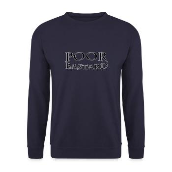 Poor bastard - Unisex Sweatshirt - navy - Front - Alina (178cm) & Michal (187cm)