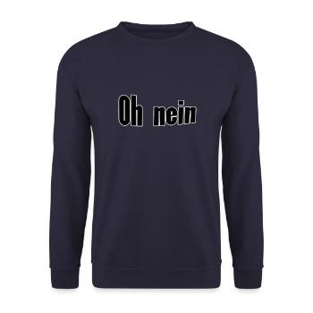 Oh non - Sweat-shirt Unisexe - marine - Devant - Alina (178cm) & Michal (187cm)