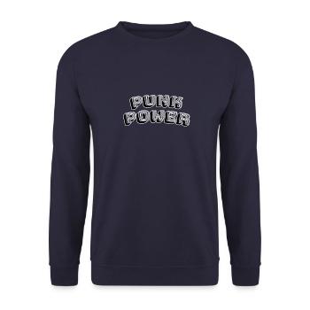 Punk power - Unisex Pullover - Navy - Vorne - Alina (178cm) & Michal (187cm)