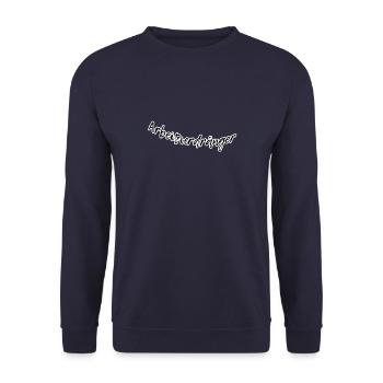 Arbeitsverdränger - Unisex Pullover - Navy - Vorne - Alina (178cm) & Michal (187cm)
