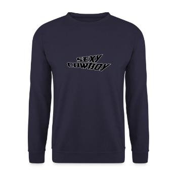 cow-boy sexy - Sweat-shirt Unisexe - marine - Devant - Alina (178cm) & Michal (187cm)