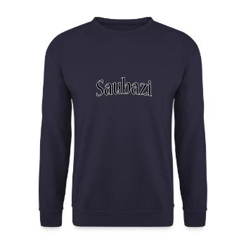 Saubatzi - Unisex Pullover - Navy - Vorne - Alina (178cm) & Michal (187cm)