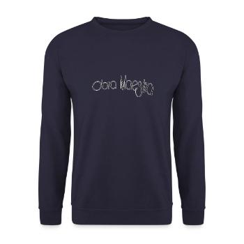 Obra maestra - Unisex Sweatshirt - navy - Front - Alina (178cm) & Michal (187cm)