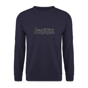 Downhill biker - Unisex Pullover - Navy - Vorne - Alina (178cm) & Michal (187cm)