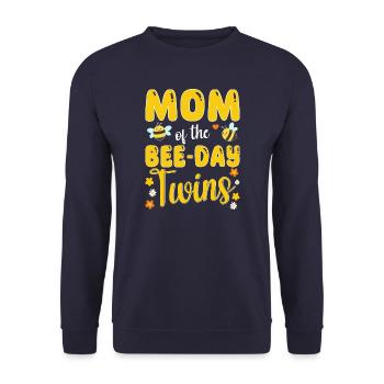 Mother of the Bee Day twins - Unisex Sweatshirt - navy - Front - Alina (178cm) & Michal (187cm)
