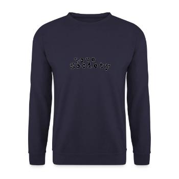 Love society - Unisex Pullover - Navy - Vorne - Alina (178cm) & Michal (187cm)