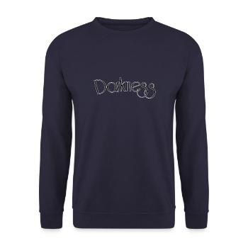 Darkness - Unisex Pullover - Navy - Vorne - Alina (178cm) & Michal (187cm)