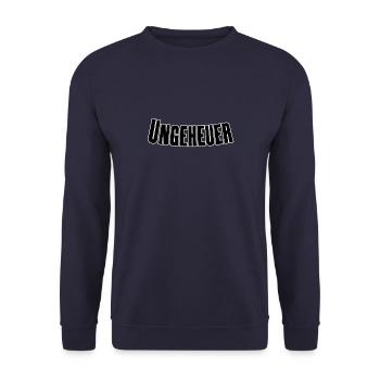Ungeheuer - Unisex Pullover - Navy - Vorne - Alina (178cm) & Michal (187cm)