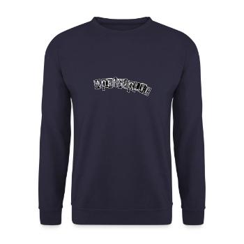 Workaholic - Unisex Sweatshirt - navy - Front - Alina (178cm) & Michal (187cm)