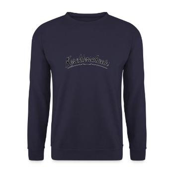 Character Pig - Unisex Sweatshirt - navy - Front - Alina (178cm) & Michal (187cm)