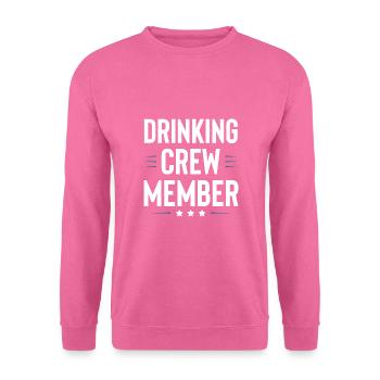 Drinking Crew - Unisex Pullover - Pink - Vorne