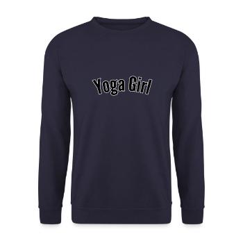 Yoga girl - Unisex Sweatshirt - navy - Front - Alina (178cm) & Michal (187cm)
