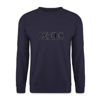 GENIUS - Unisex Sweatshirt - navy - Front - Alina (178cm) & Michal (187cm)