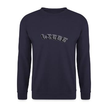 Amour - Sweat-shirt Unisexe - marine - Devant - Alina (178cm) & Michal (187cm)