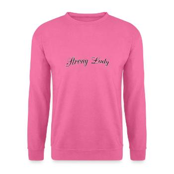 Strong lady - Unisex Pullover - Pink - Vorne