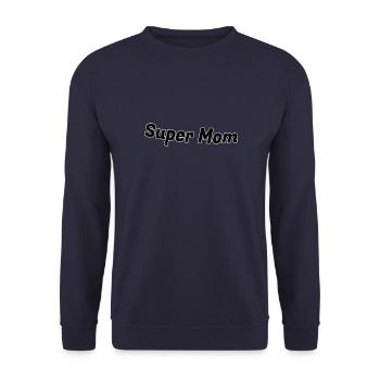 Super mom - Unisex Pullover - Navy - Vorne - Alina (178cm) & Michal (187cm)