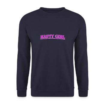 Méchante fille - Sweat-shirt Unisexe - marine - Devant - Alina (178cm) & Michal (187cm)