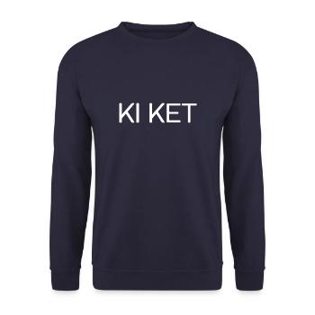 Ki ket of Dialect - Unisex Sweatshirt - navy - Front - Alina (178cm) & Michal (187cm)