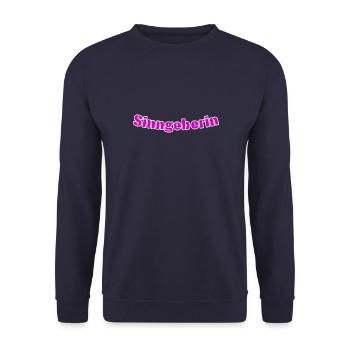 Sinngeberin - Unisex Pullover - Navy - Vorne - Alina (178cm) & Michal (187cm)