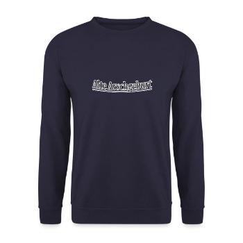 Akte Arschgeburt - Unisex Pullover - Navy - Vorne - Alina (178cm) & Michal (187cm)