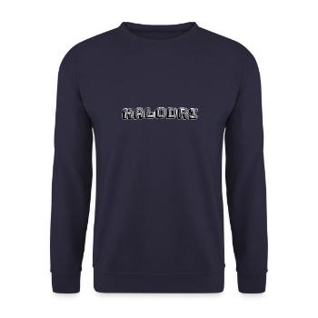 Halodri - Unisex Pullover - Navy - Vorne - Alina (178cm) & Michal (187cm)