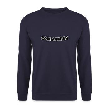 Commandant - Sweat-shirt Unisexe - marine - Devant - Alina (178cm) & Michal (187cm)