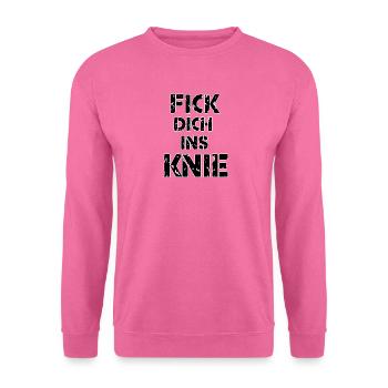 Fick dich ins knie - Unisex Pullover - Pink - Vorne