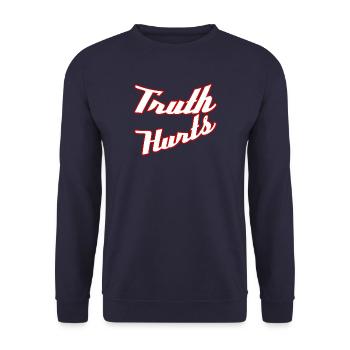 Truth huts - Unisex Pullover - Navy - Vorne - Alina (178cm) & Michal (187cm)