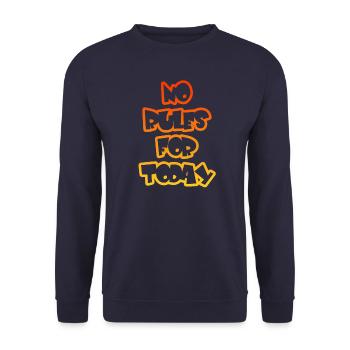 no rules for today - Unisex Pullover - Navy - Vorne - Alina (178cm) & Michal (187cm)