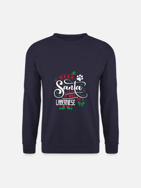 Weihnachten Hund Hunderasse Labernese - Unisex Pullover - Navy