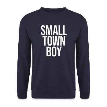 GARÇON DE PETITE VILLE Petite ville - Sweat-shirt Unisexe - marine - Devant - Alina (178cm) & Michal (187cm)
