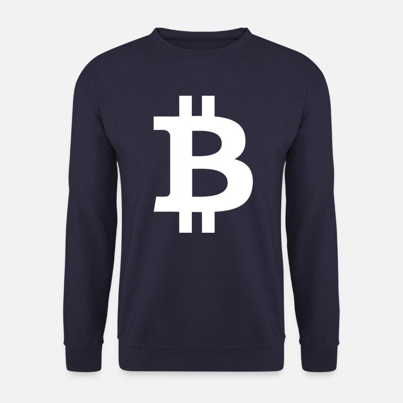 Bitcoin Logo - Unisex Pullover - Navy