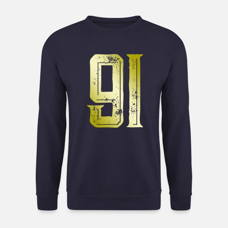 91 Zahl Symbol - Unisex Pullover - Navy