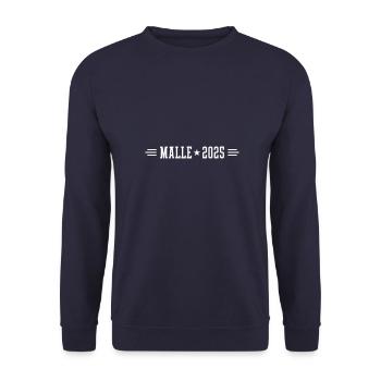 Malle 2025 - Unisex Pullover - Navy - Vorne - Alina (178cm) & Michal (187cm)