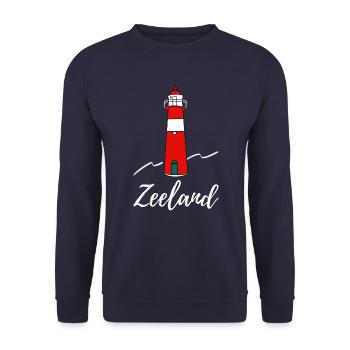 Phare zeeland - Sweat-shirt Unisexe - marine - Devant - Alina (178cm) & Michal (187cm)