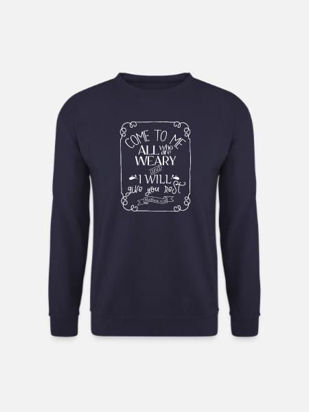 Hoffnung & Christliche Sprüche - Unisex Pullover - Navy