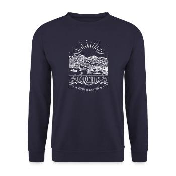 Dolomites Alpes Tyrol du Sud - Sweat-shirt Unisexe - marine - Devant - Alina (178cm) & Michal (187cm)