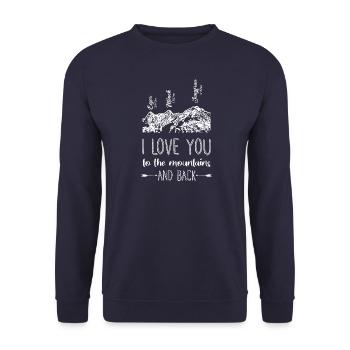 Jungfraujoch Eiger Nordwand - Unisex Pullover - Navy - Vorne - Alina (178cm) & Michal (187cm)