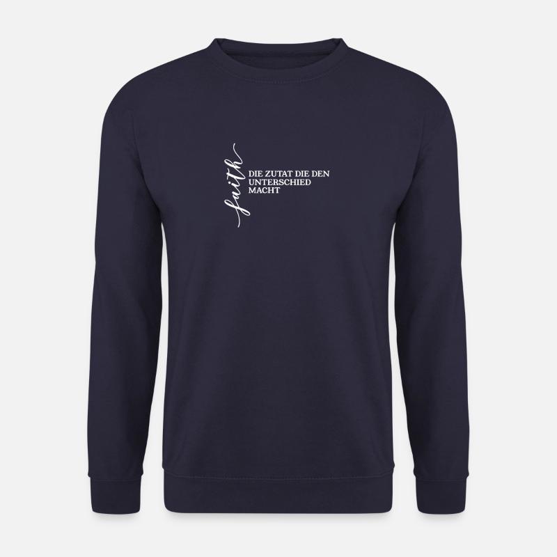 Glauben | Christliche Klamotten | Faith - Unisex Pullover - Navy