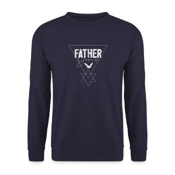 Christlicher Glaube & Israel - Unisex Pullover - Navy - Vorne - Alina (178cm) & Michal (187cm)