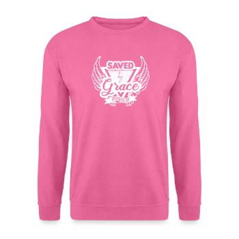 Saved by Grace - Unisex Sweatshirt - pink - Front